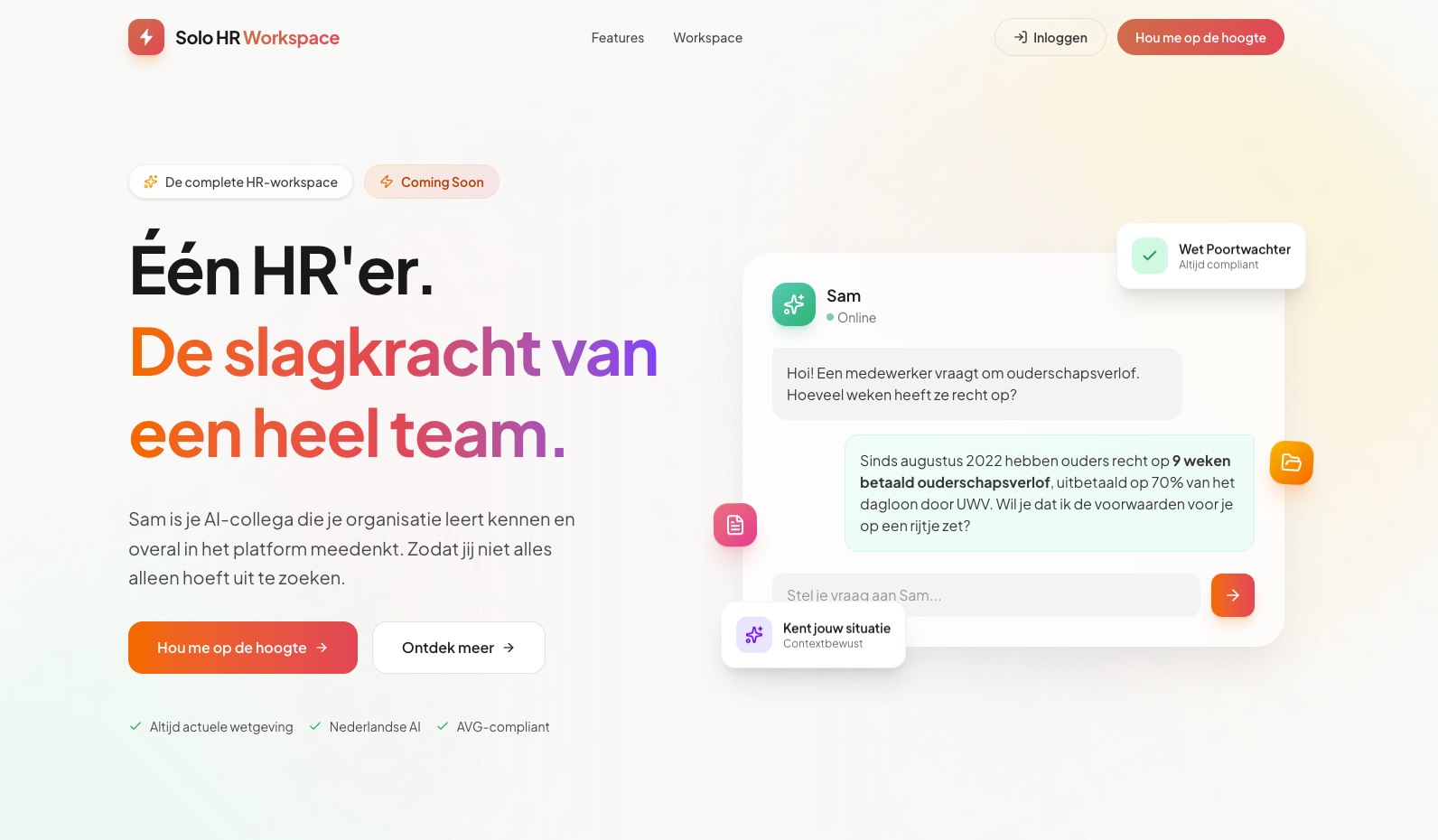 Solo HR Workspace platform